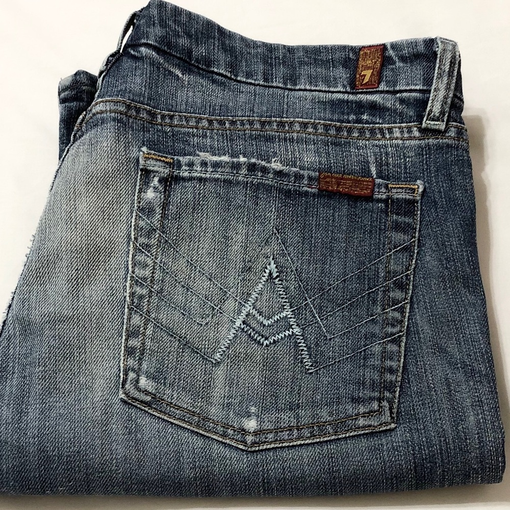 7FAM Women’s “A-Pocket” Lowrise Bootcut Jeans - 31